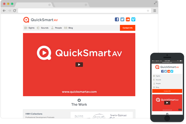 Qucksmart AV Website